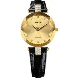 JOWISSA Quarzuhr Jowissa J5.615.M Facet Strass Damenuhr 29mm 5ATM Jowissa J5.615.M Facet Strass Damenuhr 29mm 5ATM