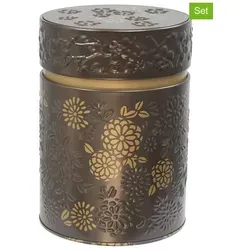 Eigenart 2er-Set: Teedosen "Yumiko" in Braun - 500 g