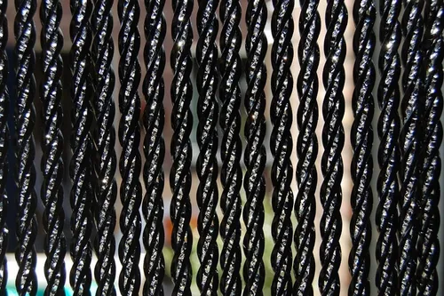 La Tenda Pro Türvorhang BELLANO - Luxus Fliegenvorhang 100x230 cm - Hochwertiger Insektenvorhang in elegantem Schwarz. Mit robusten PVC-Streifen und einfacher Montage sorgt er für eine effektive Barriere gegen fliegende Insekten.