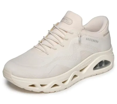 Skechers UNO Glide-Step Air Gliders Damen-Sneaker - Komfort und Stil in Off White - Damen-Sneaker mit integrierten Slip-Ins und luftgekühltem Memory-Schaum für ein angenehmes Tragegefühl. Ideal für den Alltag!