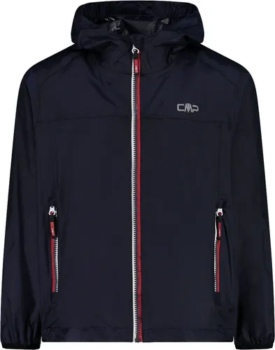 CMP KID Jacket Rain FIX Hood navy (M982) 152 - Funktionsjacke für Kinder, wind- und wasserdicht mit fixierter Kapuze und elastischen Bündchen für optimalen Schutz bei jedem Wetter.
