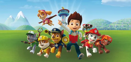 Bönninghoff Leinwandbild Paw Patrol - Bilder im PAW PATROL Design, auf Keilrahmen gespannt, ideal für Kinderzimmer und Fans der beliebten Serie.