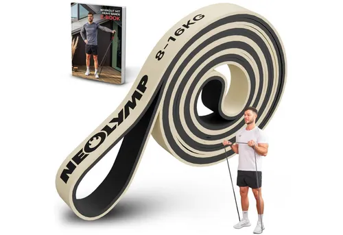 NEOLYMP Trainingsbänder Resistance Bands - Gym Zubehör für Ganzkörpertraining - Klimmzug Band, Kein Spannungsverlust,Hygienisch, Mehrschichtig, Naturlatex, Belastbar