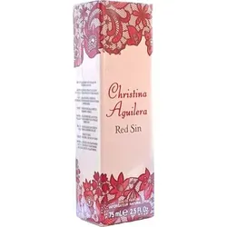 Christina Aguilera Red Sin Eau de Parfum 75 ml - Sinnlicher Damenduft für besondere Anlässe, mit fruchtiger Kopfnote aus rotem Apfel und wärmendem Sandelholz. Entdecken Sie Ihre verführerische Seite!