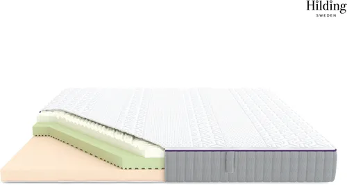 Hilding Sweden Hej! Visco-Matratze 180x200 cm - 7-Zonen Premiumqualität, ergonomisch und atmungsaktiv, ideal für einen erholsamen Schlaf von Bauch-, Rücken- und Seitenschläfern, allergikergeeignet.