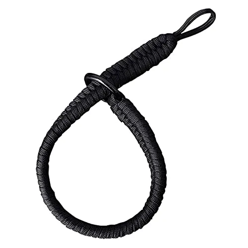 Modonghua Paracord Kameragurt und Handschlaufe für Spiegellose Kameras, DSLR, SLR und Camcorder Mit Runder Lochschnittstelle für Fotografen (Schwarz)
