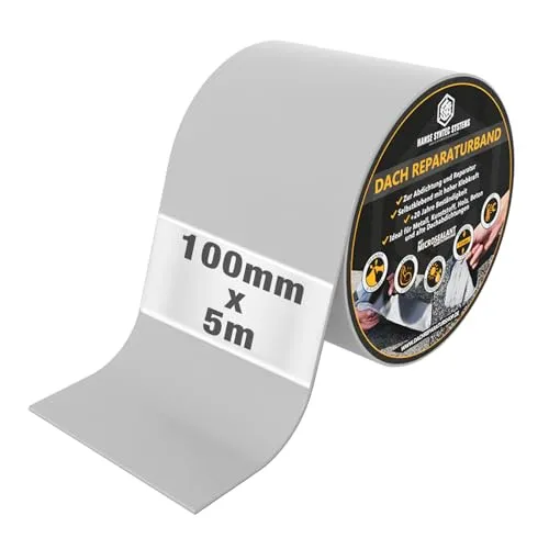 HSS Dach Reparaturband selbstklebend – Wasserdichtes Klebeband für Dach & Abdichtungen - Klebstoffe: Sofort wasserdicht dank MicroSealant-Technologie, ideal für Risse und Fugen – langlebig und wetterfest bis -40°C, perfekt für den Außenbereich.