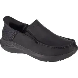 Skechers Slip-Ins Parson - Oswin 204866-BBK, Halbschuhe für Herren in Schwarz - Halbschuhe mit Hands Free System Slip-Ins™ für einfaches Anziehen und Air-Cooled Memory Foam für optimalen Komfort und Dämpfung – ideal für den Alltag.