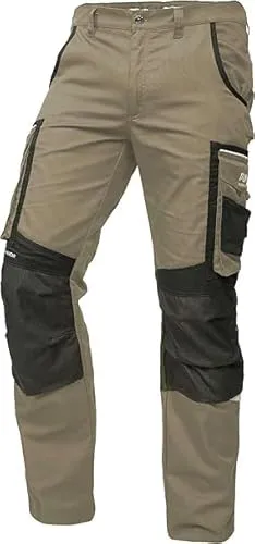 PUMA Workwear Precision X Arbeitshose für untersetzte Größen - Vielseitige Bundhose für Herren - Robuste Arbeitshose mit 6 Taschen, verstärkten Kniepartien und reflektierenden Elementen. Ideal für Handwerk und Baugewerbe, bietet sie maximalen Komfort und Bewegungsfreiheit.