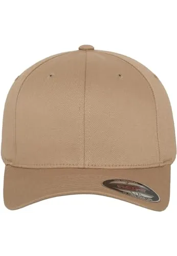 Flexfit Unisex Cap Wooly Combed, Unisex Baseballkappe, XXL, Khaki