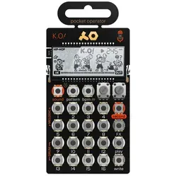 Teenage Engineering PO-33 K.O! Micro-Sampler - Percussion - Tragbarer Sampler mit integriertem Mikrofon für spontane Soundaufnahmen und kreative Bearbeitung von Samples.