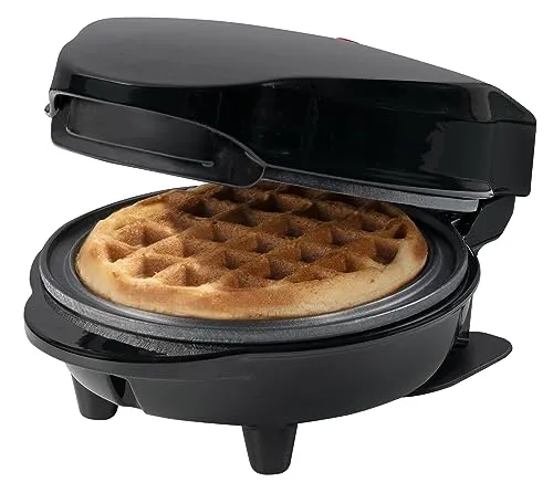 Bestron Mini-Waffeleisen AMW500Z - Kompaktes Waffeleisen für Mini-Waffeln (Ø 10 cm) mit Antihaftbeschichtung. Ideal für Kindergeburtstage und Feiern. Platzsparendes Design und einfache Handhabung für perfekten Waffelgenuss.