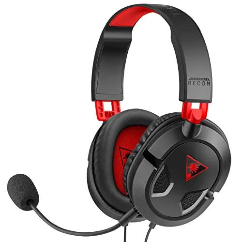 Turtle Beach Recon 50 Gaming Headset - Gaming-Headset mit vielseitiger Kompatibilität für PC, PS4, PS5 und Xbox, sowie einem abnehmbaren Mikrofon für klare Chats und Musikgenuss.