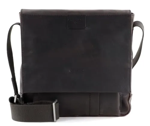Strellson Leder Umhängetasche Brick Lane Jeremy darkbrown - Elegante Handtasche aus hochwertigem Leder mit verstellbarem Schultergurt und vielseitigen Fächern für optimale Organisation – ideal für den Alltag.