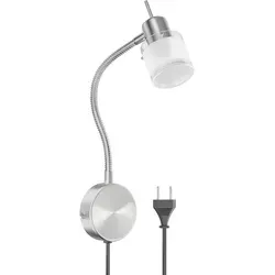 ledscom.de Leselampe MIRAS mit Schwanenhals - Moderne Wandlampe für jeden Raum, energieeffizient mit GU10 Fassung und praktischem Schalter für individuellen Lichtgenuss.