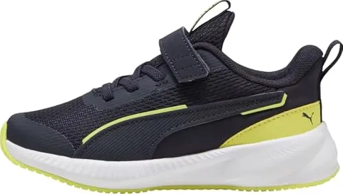 PUMA Flyer 3 AC+ PS Sneaker, New Navy-Lemon Sherbert White, 32.5 EU