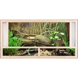 Repiterra® Terrarium Frontbelüftung 120x60x60cm aus OSB Holz - Hochwertiges Holzterrarium mit optimaler Frontbelüftung, ideal für die artgerechte Haltung von Reptilien und anderen Tieren.