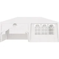 vidaXL Profi-Partyzelt 4×6 m mit Seitenwänden - Pavillon für Feste im Freien, UV- und wasserbeständig mit stabilen Stahlrahmen. Ideal für Gartenfeiern und einfach aufzubauen.