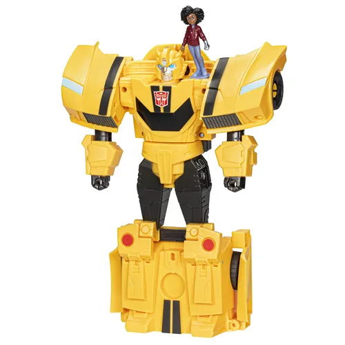 Hasbro Transformers - Earthspark Bumblebee & Mo Malto 20.2cm - Figuren für kreative Spielstunden, mit spannenden Umwandlungsmechanismen und der Verbindung von Mensch und Roboter, inspiriert von der Transformers: EarthSpark Serie.