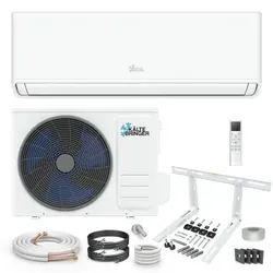 Kältebringer R290 Split Klimaanlage 12.000 BTU - Effiziente Split Klimaanlage mit 12.000 BTU für angenehme Kühle. Mit antibakteriellen Lamellen und 3D Airflow für optimale Luftverteilung. Ideal für komfortable Raumtemperaturen.