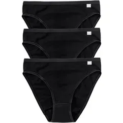Speidel Jazz-Pants Slips Britta (3er Pack) basic, schlicht, bequem, modern, schmaler Bund, Baumwollmix schwarz 44