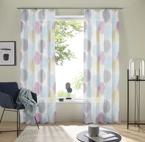 Gardine OTTO HOME "Belem" Gr. 1, blau, B:140cm H:145cm