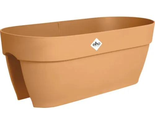 elho Vibia Campana Flower Bridge 60 - Blumenkasten für Balkon - Praktischer Blumenkasten mit Überlaufrohr für optimale Bewässerung. Hergestellt aus 100% recyceltem Plastik, frostbeständig und langlebig. Ideal für Geländer bis 6 cm Breite. Mit stabilen Halterungen für sicheren Halt.