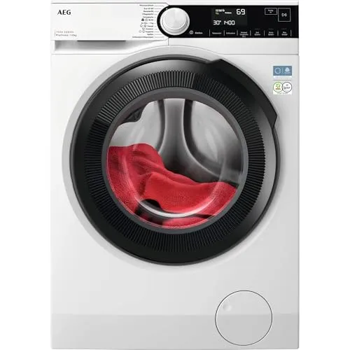 AEG LR7A70600 7000 Waschmaschine (10,0 kg, 1550 U/Min., A) - Entdecke die AEG 7000 Waschmaschine mit ProSteam-Technologie: Dampfprogramm für frische Textilien in nur 25 Minuten. Sparsam, effizient und ideal für Mischladung. Schont Gewebe und reduziert Falten!