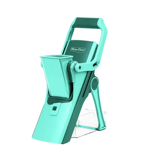 Genius Nicer Dicer Mando Set 10-tlg. - Vielseitiger Küchenhelfer - Schäler & Zerkleinerer für Gemüse, Obst, Wurst und Käse. Mit 10 Teilen inklusive Fingerschutz und verschiedenen Hobel-Einsätzen für optimale Ergebnisse.