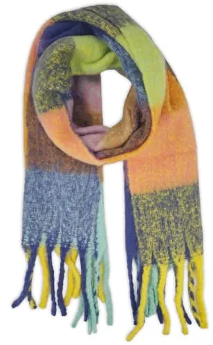 styleBREAKER Damen Webschal mit Karo Muster - Schal für Damen mit stylischem Karo Muster, aus weichem Material für kuschelige Wärme und hohen Tragekomfort, ideal für kalte Tage und vielseitig kombinierbar.