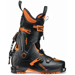 Tecnica Zero G Peak black orange - 28/28.5 - Skischuhe, extrem leicht unter 1000 Gramm, bieten optimale Passform und Abfahrtsleistung für alpine Herausforderungen.