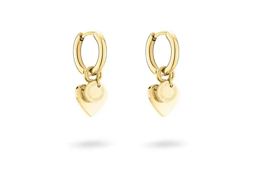 Liebeskind Berlin Ohrringe LJ-1595-E-21 IP Gold - Ohrringe für Damen aus poliertem Edelstahl in IP Gold, 1,8 cm groß. Zeitloses Design in exklusiver LIEBESKIND Qualität, perfekt als Geschenk für jeden Anlass oder zum Selbsttragen.