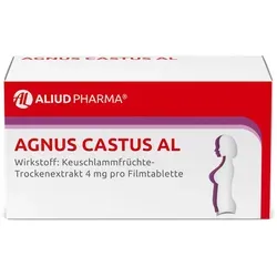 Agnus castus AL bei Rhythmusstörungen der Regel - Pflanzliches Arzneimittel zur Linderung von Regelbeschwerden, unterstützt bei Rhythmusstörungen der Regelblutung und prämenstruellen Beschwerden.