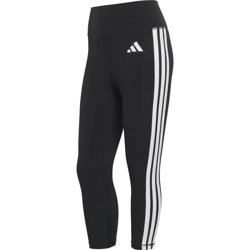 ADIDAS PERFORMANCE Trainingstights "OPT ES 3S 3/4 L" für Damen in Schwarz/Weiß, Gr. S - Die ADIDAS 3/4 Leggings bieten optimalen Tragekomfort für jedes Workout. Mit Aeroready Technologie für effektives Feuchtigkeitsmanagement und flexiblem Stretch-Gewebe bist du immer bestens ausgestattet.