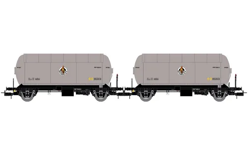 Electrotren HE6073, 2tlg. Set Gaskesselwagen Butano S.A., RENFE, Neu & OVP, H0