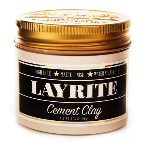 Layrite Cement Clay Pomade 120g - starker Halt, mattes Finish