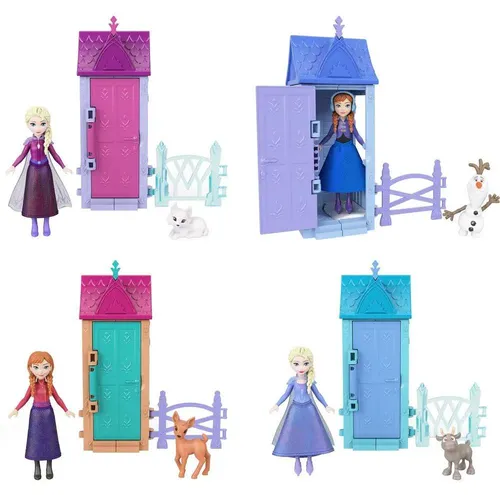 Mattel Disney Die Eiskönigin Arendelle-Spielset - Spielzeugfiguren & Spielsets mit beweglicher Puppe und 34 Zubehörteilen für endlosen Spielspaß und kreative Abenteuer in Arendelle.