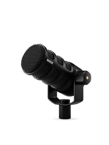 R DE PodMic - Dynamisches XLR USB Mikrofon für Podcasts und Streaming, latenzfreies Abhören und robustes Design