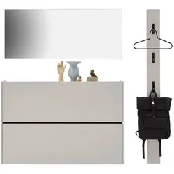 Voleo Garderobe, Kaschmir, Holzwerkstoff, 170x200x22 cm, Garderobe, Garderoben-Sets & Serien, Garderoben-Sets
