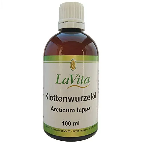 LaVita Klettenwurzelöl 100 ml - Haartherapien, -öle & -schutz: 100% natürliche Inhaltsstoffe für alle Haartypen, nährt und stärkt das Haar mit der Kraft der Klettenwurzel.