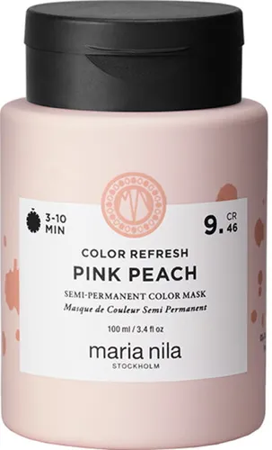 Maria Nila Colour Refresh Pink Peach 9.46 – Farbauffrischende Haarmaske für blondes Haar - Verleihe blondem Haar einen sanften Pink-Peach-Ton mit der veganen Farbmaske von Maria Nila. Sie pflegt, glättet und verleiht Glanz, während sie Frizz effektiv reduziert.