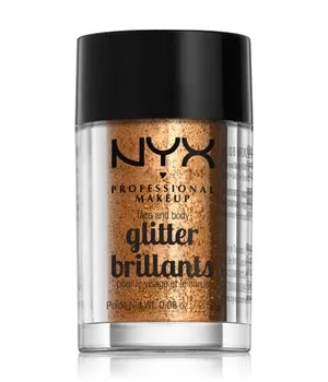 NYX Professional Makeup Glitter Brilliants Face & Body Glitzer 2.5 g Nr. 08 - Bronze