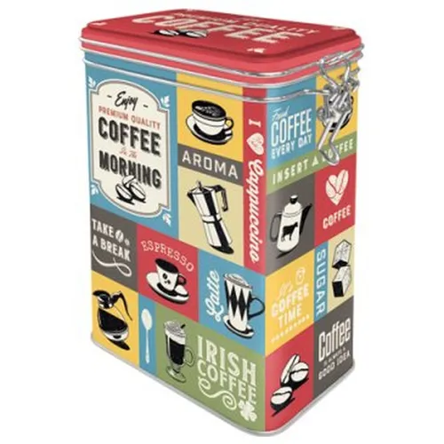 Aromadose "Morning Coffee" - 1,3L / 17,5 x 11 x 7,5cm - Blechdose Kaffee Dose