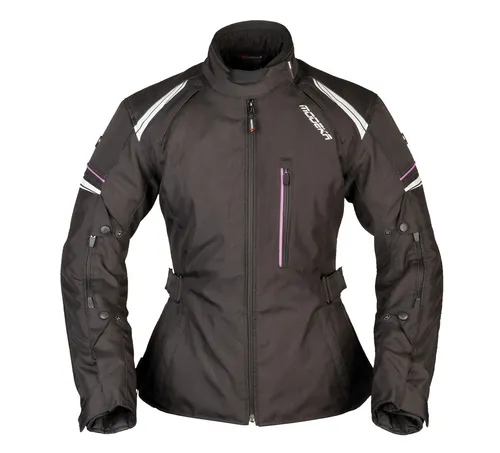 Modeka Violetta Lady Motorradjacke Gr. 48 - Wasserdichte Damen Motorradjacke aus strapazierfähigem Textil, ideal für sicheres Fahren bei jedem Wetter.