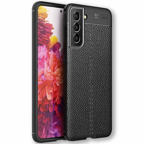 Für Samsung Galaxy S22 Plus - Leder Cover Silikon Handy Hülle Kratzfest Stoßfest