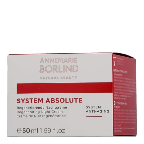 ANNEMARIE BÖRLIND SYSTEM ABSOLUTE Nachtcreme 50 ml - Naturkosmetik mit innovativer 3-D Matrix-Technologie für intensive Regeneration und Minderung von Linien und Falten während des Schlafs.