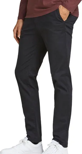 Jack & Jones Chinohose Marco Bowie schwarz 36 - Modische Chinohose für Herren, aus 98% Baumwolle und 2% Elasthan, bietet hohen Tragekomfort und eine schmale Passform – perfekt für Freizeit und Büro.