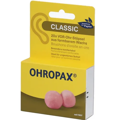 OHROPAX  Classic Wachs Vor-Ohr Stöpsel 20 Stück , PZN 19412604