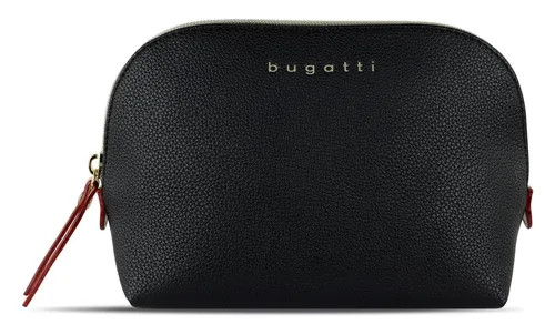 bugatti Ella Cosmetic Bag Kulturbeutel Schwarz - Reisetaschen - Stilvoller Kulturbeutel aus 100% Polyurethan, ideal für unterwegs und für die Aufbewahrung Ihrer Kosmetikartikel.