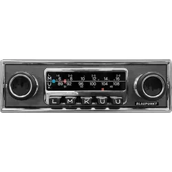 Blaupunkt Frankfurt Stereo MB – Retro-Autoradio - Hochwertiges Retro-Autoradio mit CODEM IV Welt-Tuner für FM, AM, DAB und DAB+. Genießen Sie eine Vielzahl von Sendern und praktische Funktionen wie automatische Senderspeicherung und Verkehrsfunkpriorisierung.